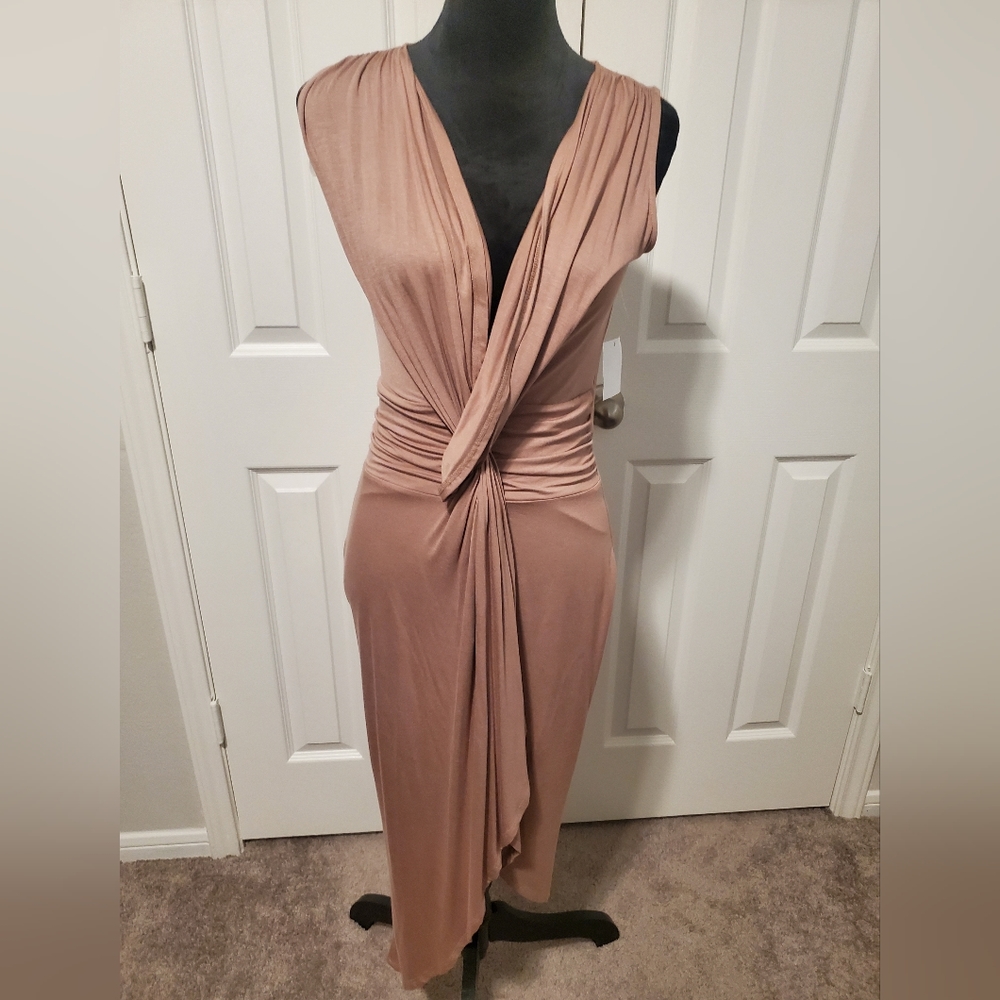 Wrap Front Knotted Dress